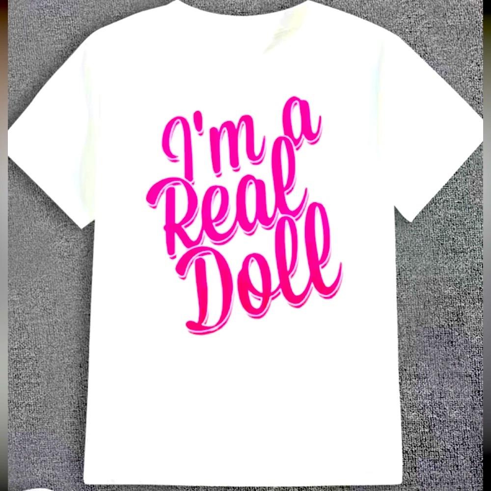 Letter Print Crew Neck T-shirt